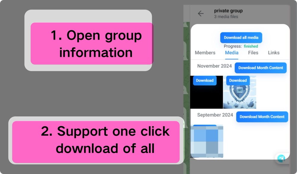 Group Info View and Batch Download